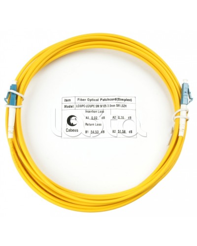Шнур оптический simplex LC-LC 9/125 sm 15м LSZH Cabeus FOP(s)-9-LC-LC-15m в Орле Патч-корды оптические Pintop.ru