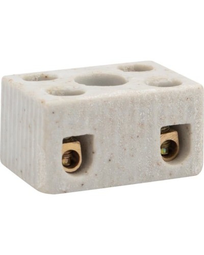 Клемма керамическая винтовая КВ 4 мм² 2 пары контактов с крепежным отверстием (100 шт./уп.) REXANT (07-6221) в Орле Монтажные материалы Pintop.ru