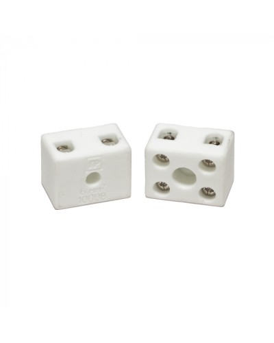 Клемма керамическая латунь 6 мм² 2 пары контактов с крепежным отверстием (5 шт/уп) Промрукав (PR08.7163) в Орле Аксессуары для кабель-канала Pintop.ru