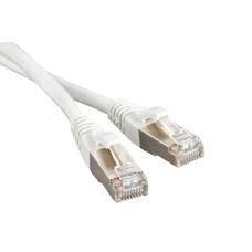 Патч-корд RJ45-RJ45 STP, кат.6, LSZH, экран (10м) Hyperline PC-LPM-STP-RJ45-RJ45-C6-10M-LSZH-WH