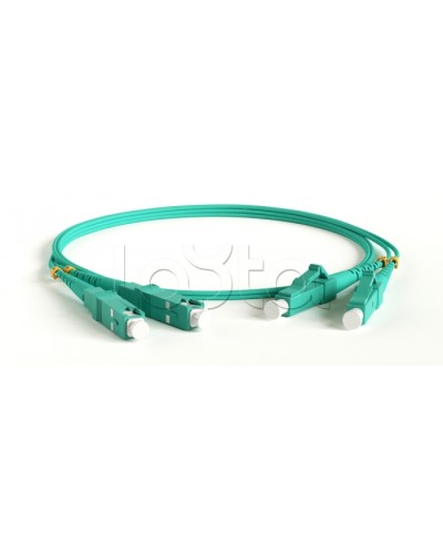 Патч-корд волоконно-оптический Hyperline FC-D2-503-LC/PR-SC/PR-H-3M-LSZH-AQ в Орле Патч-корды оптические Pintop.ru