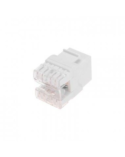 Модуль Keystone Jack RJ-45(8P8C), UTP неэкранированный, CAT 5e, тип 180 градусов, белый REXANT PRO 02-0060 в Орле Модули Keystone Pintop.ru