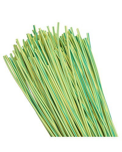 Термоусаживаемая трубка ТУТ нг 2/1 желто-зеленая в отрезках по 1м EKF PROxima (tut-2-yg-1m) в Орле Аксессуары для кабель-канала Pintop.ru