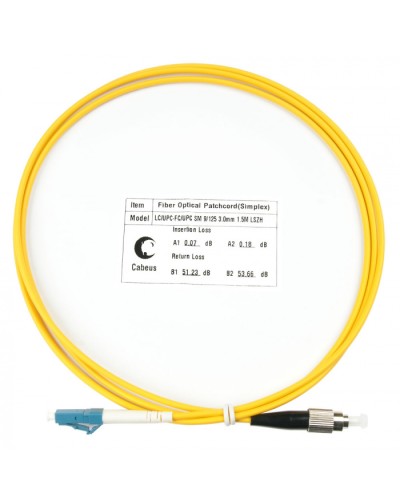 Шнур оптический simplex LC-FC 9/125 sm 1,5м LSZH Cabeus FOP(s)-9-LC-FC-1,5m в Орле Патч-корды оптические Pintop.ru
