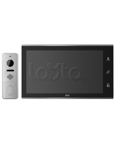 Комплектвидеодомофона CTV-DP4105AHD (черный) в Орле Комплекты домофонов Pintop.ru