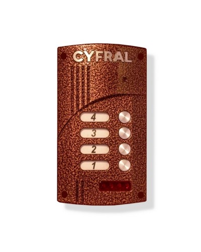 Малоабонентный блок вызова прямой адресации Цифрал M-4.1M в Орле Блоки вызова многоабонентные Pintop.ru