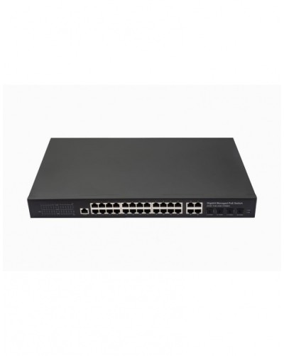 Управляемый L2 PoE коммутатор Gigabit Ethernet на 24 RJ45 PoE + 4 x GE Combo Uplink порта NST NS-SW-24G4G-PL в Орле Коммутаторы Pintop.ru