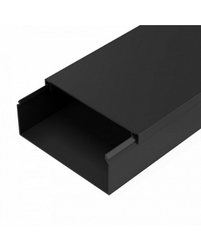 Кабель-канал черный 2-й замок в п/э 100х40 мм (8 м/уп) Промрукав (PR03.0221) в Орле Огнестойкие кабельные линии Pintop.ru