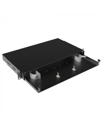 Оптическая полка выдвижная, без лицевой панели, неукомплектованная, 1U,черная DKC RNFPE1U24 в Орле Кроссы оптические Pintop.ru