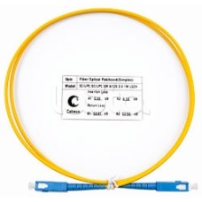 Пигтейл одномодовый оптический, SM 9/125, LSZH simplex SC/SC (1 м) Cabeus FOP(s)-9-SC-SC-1m