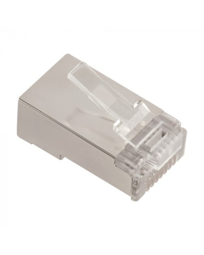 Коннектор RJ45 тип EZ, 8P8C, STP, Cat.5e, универсальный, 50 микрон,100 шт. LANMASTER (LAN-EZ45-8P8C/S5E-100) в Орле Коннекторы и разъемы Pintop.ru