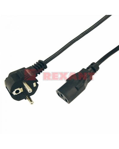 Шнур сетевой Евро 0.75мм² 1.8М (PVC) (с заземлением) (10шт/уп) REXANT 11-1131 в Орле Патч-корды и пигтейлы Pintop.ru