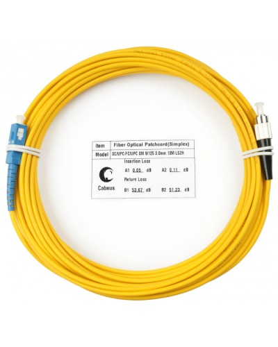 Шнур оптический simplex SC-FC 9/125 sm 25м LSZH Cabeus FOP(s)-9-SC-FC-25m в Орле Патч-корды оптические Pintop.ru