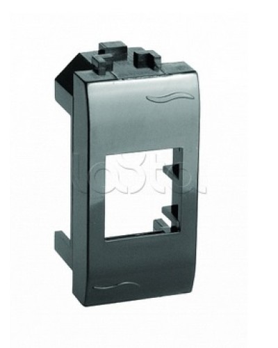 Адаптер для информационных разъемов Keystone, черный, 1мод. DKC (77607N) в Орле Аксессуары для стоек и шкафов Pintop.ru