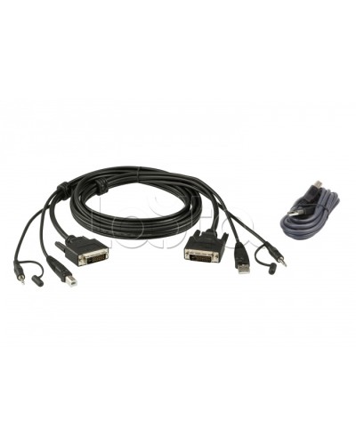 Комплект кабелей USB, DVI-D Dual Link для защищенного KVM-переключателя (1.8м) ATEN 2L-7D02UDX2 в Орле Видеоусилители, Модуляторы, Делители Pintop.ru