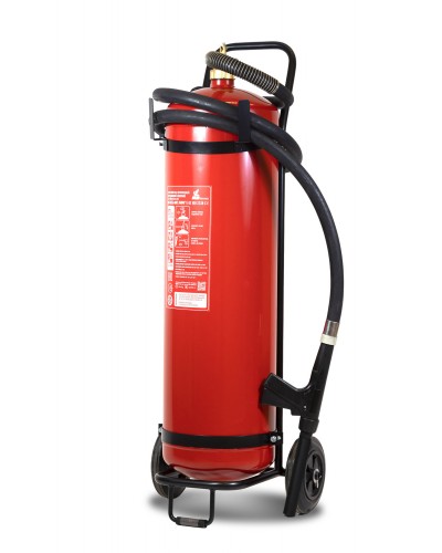 Огнетушитель ПОЖТЕХНИКА ОП-50(з) МИГ Е (10А, 233В-3, С, Е) на тележке с перекр.стволом в Орле Огнетушители Pintop.ru