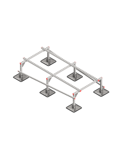 Опорная конструкция для установки оборудования TECHNORAPTOR STEELFOOT 1000х2000 тип 2 КМ-профиль (KM-TR-STF-SSEI-1000-2000-2) в Орле Системы видеонаблюдения Pintop.ru