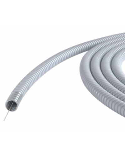 Металлорукав DN 15мм в ПВХ изоляции, Dвн 15,5 мм, Dнар 19,5, с протяжкой, 100 м, цвет серый DKC 6071R-015100P в Орле Металлорукав Pintop.ru