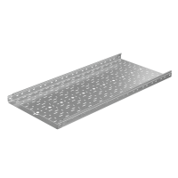 Лоток перфорированный 50х500х1,5 L2500 мм "Быстрый монтаж ПЛЮС" HD85 КМ-профиль (LPplus50-500-1.5-2500 HD85)