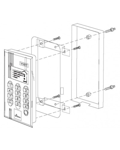 Комплект монтажный для блока вызова БВД-M200 Vizit МК-T40 в Орле Аксессуары для многоабонентных систем Pintop.ru