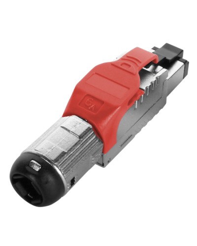 Разъем полевой оконцовки RJ-45 Hyperline (PLUE-8P8C-S-C6A-SH-RD) в Орле Коннекторы Pintop.ru