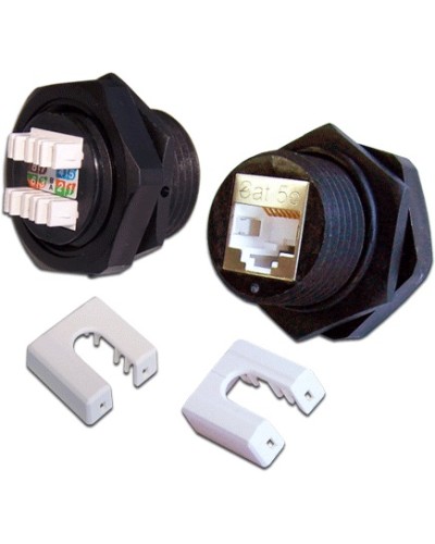 Индустриальный модуль Keystone, RJ45, cat.5e, STP, 180 градусов, IP68 LANMASTER (LAN-OK45S5E/180-WP) в Орле Коммутационные изделия Pintop.ru