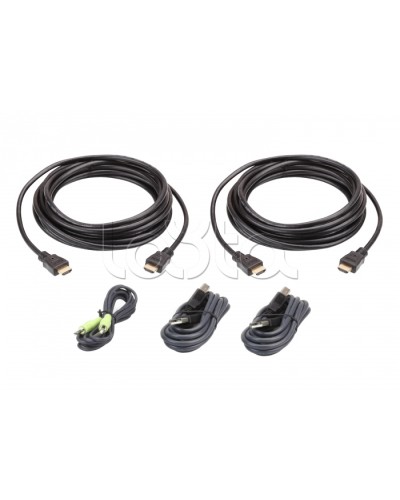 Комплект кабелей USB, HDMI, Dual Display для защищенного KVM-переключателя (3м) ATEN 2L-7D03UHX5 в Орле Видеоусилители, Модуляторы, Делители Pintop.ru