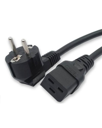 Кабель питания 1,8 м Hyperline PWC-IEC19-SHM-1.8-BK в Орле Патч-корды и пигтейлы Pintop.ru