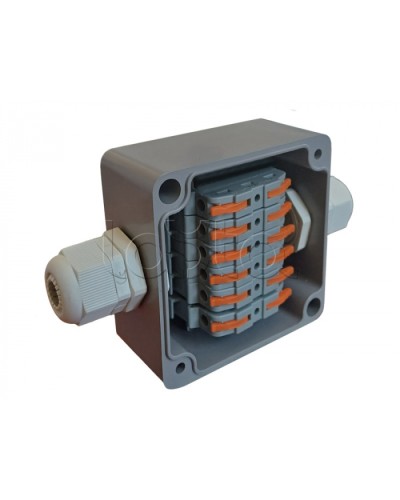 Коробка пылевлагонепроницаемая клеммная G366 А Wago АЯКС IP66/IP65, 82x80x55 Магнито-контакт в Орле Распределительные коробки Pintop.ru