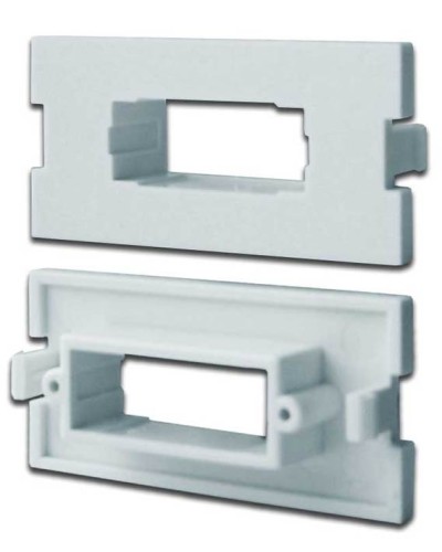 Вставка модульная под SC дуплексный адаптер в розетку LAN-MB, белая LANMASTER LAN-MBP-2SC-WH в Орле Коннекторы Pintop.ru