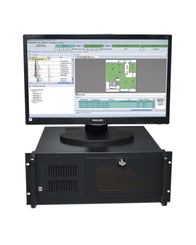 Центральный прибор индикации и управления ЦПИУ Рубеж исп.1 в Орле Адресная система пожарной сигнализации РУБЕЖ Pintop.ru