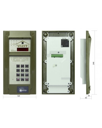 Блок вызова до 200 абонентов Vizit БВД-N201FCP в Орле Блоки вызова многоабонентные Pintop.ru