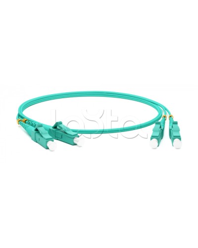 Патч-корд волоконно-оптический Hyperline FC-D2-503-LC/UR-LC/UR-H-50M-LSZH-AQ в Орле Патч-корды оптические Pintop.ru
