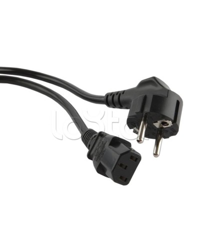 Кабель питания 1,0 м Hyperline PWC-IEC13-SHM-1.0-BK в Орле Патч-корды и пигтейлы Pintop.ru