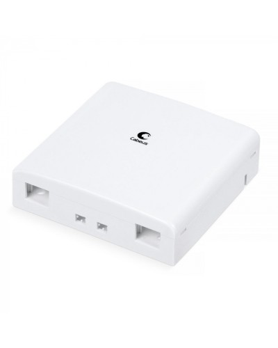 Корпус внешней оптической настенной розетки на 2 SC/LC Cabeus (OB-2SC/LC) в Орле Кросс оптический Pintop.ru