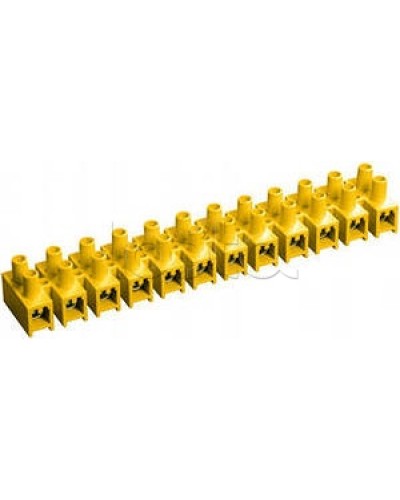 Зажим винтовой ЗВИ-3 н/г 1,0-2,5 мм2 (12пар) желтый IEK UZV7-003-04 в Орле Клеммные колодки Pintop.ru