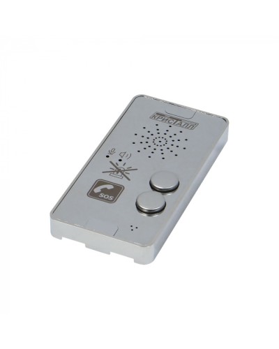 Переговорное устройство с кнопкой отключения оповещателя (зеркальная поверхность) Кристалл СДК-029.МГН.2 в Орле Дополнительное оборудование для ОПС Pintop.ru