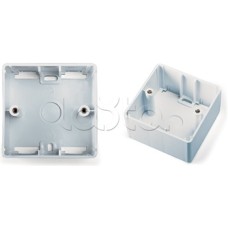 Коробка для настенного монтажа 80x80x45 мм, французский стандарт Hyperline (MB-E-35)