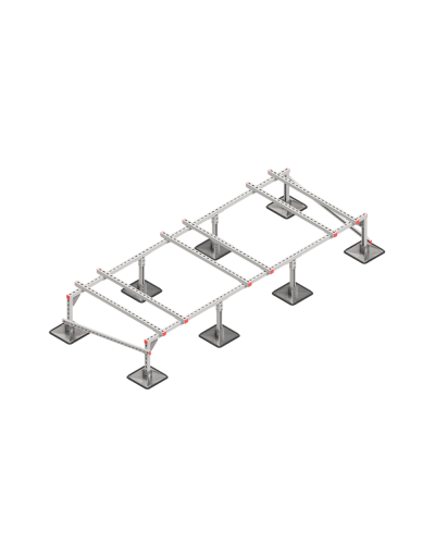 Опорная конструкция для установки оборудования TECHNORAPTOR STEELFOOT 3000х1200 тип 1 КМ-профиль (KM-TR-STF-SSEI-3000-1200-1) в Орле Системы видеонаблюдения Pintop.ru