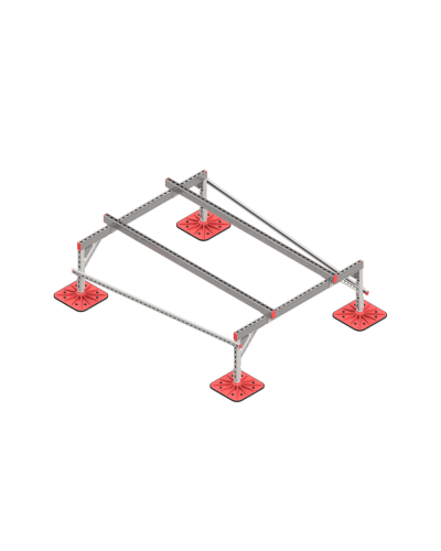 Опорная конструкция для установки оборудования TECHNORAPTOR FOOT 1500х2000 тип 1 HD КМ-профиль (KM-TR-F-SSEI-1500-2000-1 HD) в Орле Системы видеонаблюдения Pintop.ru