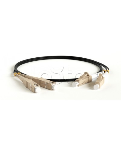 Патч-корд волоконно-оптический Hyperline FC-D2-50-LC/PR-LC/PR-H-3M-LSZH-BK в Орле Патч-корды оптические Pintop.ru