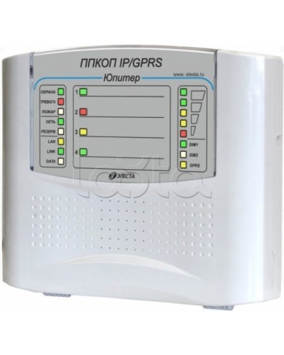 Элеста Юпитер-1431 (ППКОП Юпитер-4 IP/GPRS, пластик. корпус) в Орле Приемно-контрольные приборы Pintop.ru