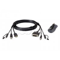 Комплект кабелей USB, HDMI-DVI-D для защищенного KVM-переключателя (1.8м) ATEN 2L-7D02DHX2
