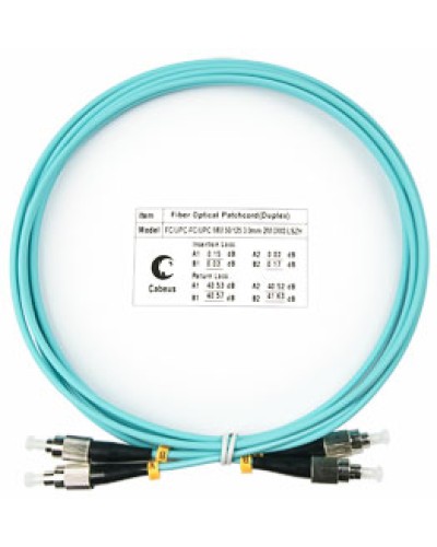 Шнур оптический duplex FC-FC 50/125 mm OM3 1,5м LSZH Cabeus FOP-50-FC-FC-1,5m в Орле Патч-корды и пигтейлы Pintop.ru