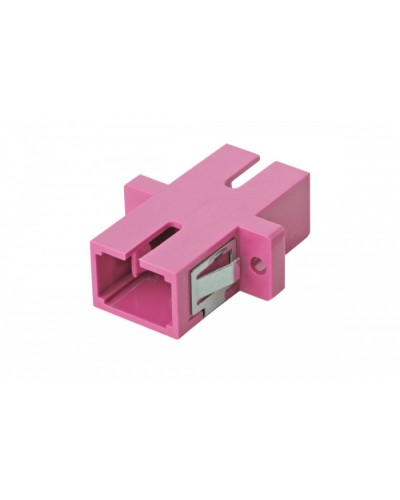 Оптический адаптер OM4, симплекс SC, с фланцами, пурпурный Eurolan (36A-40-SC-02MG) в Орле Проходные адаптеры и розетки оптические Pintop.ru