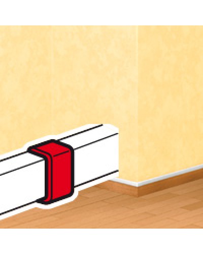 Накладка на стык DLPlus 60х16/20 белый Legrand (033608) в Орле Аксессуары для кабель-канала Pintop.ru