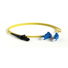 Патч-корд волоконно-оптический Hyperline FC-D2-9-LC/UR-MTRJM/UR-H-3M-LSZH-YL