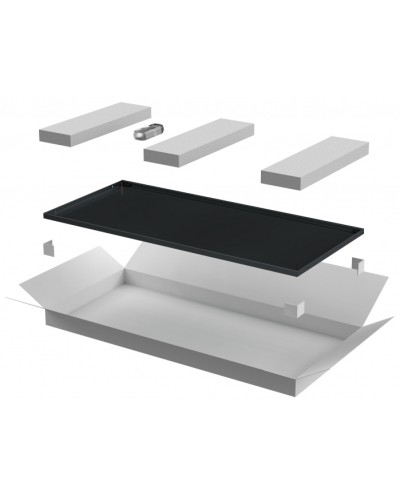 ITK LINEA E Дверь металлическая 600мм шкафа 47U чер. (LE05-47U6X-DM) в Орле Аксессуары для стоек и шкафов Pintop.ru