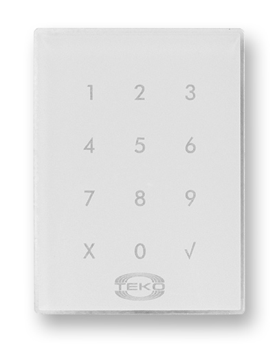 Клавиатура сенсорная Теко Астра-КТМ-С (белая) в Орле Радиоканальные системы безопасности Теко Pintop.ru