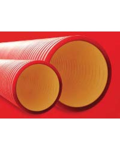 Труба гофрированная двустенная ПНД 110 мм для кабельной канализации без протяжки DKC 160911 (6 м) в Орле Труба гофрированная Pintop.ru